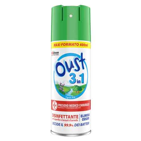 Geruchsneutralisierendes Desinfektionsmittel Für Raume 3in1 'oust' 400 Ml