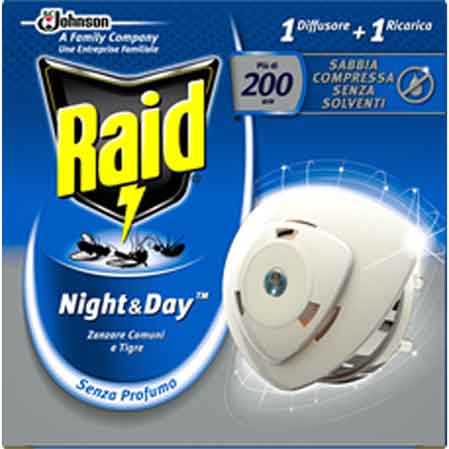 Raid Moskitonitz Sprayer "night & Day" Basis + 1 Nachfüllpackung