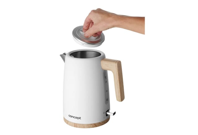 Concept - Wasserkocher, Volumen 1,7 L, 2200 W, Weiß Rk3315