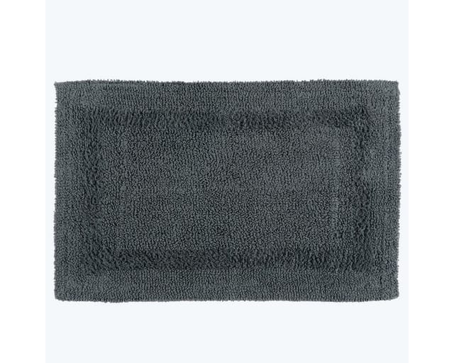 Badematte Grau 50x80 Cm Aus 100% Baumwolle - Homescapes