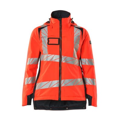 Winterjacke Cli ®, Damen Winterjacke Gr. 3xl, Hi-vis Rot/schwarzblau - Mascot