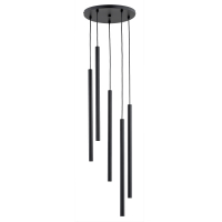 Hängelampe Alfa Collet 5 G9 Lichtpunkte Schwarz