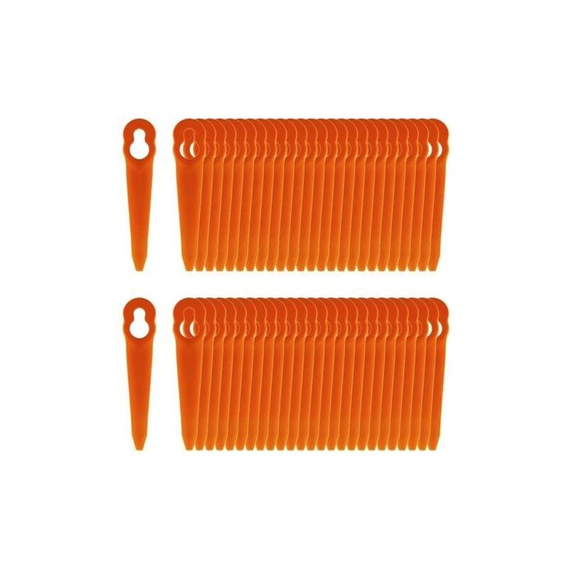 Alliandislablanc - Lot De 100 Lames Compatible Pour Coupe Bordure Stihl Polycut 2-2 Polycut 3-2, Fsa 45 Fsa 57 Fse 52, Lames En Plastique Pour Coupe Bordure Stihl Sans Fil,debuns