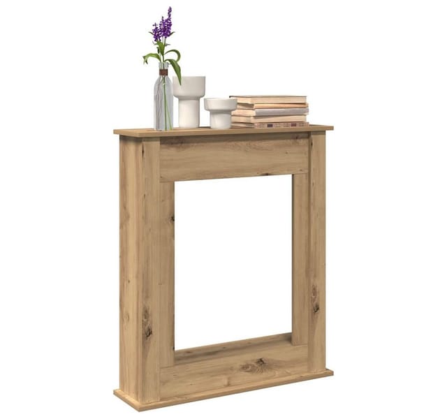 Kaminumrandung Artisan-eiche 75x20x87,5 Cm Holzwerkstoff Vidaxl