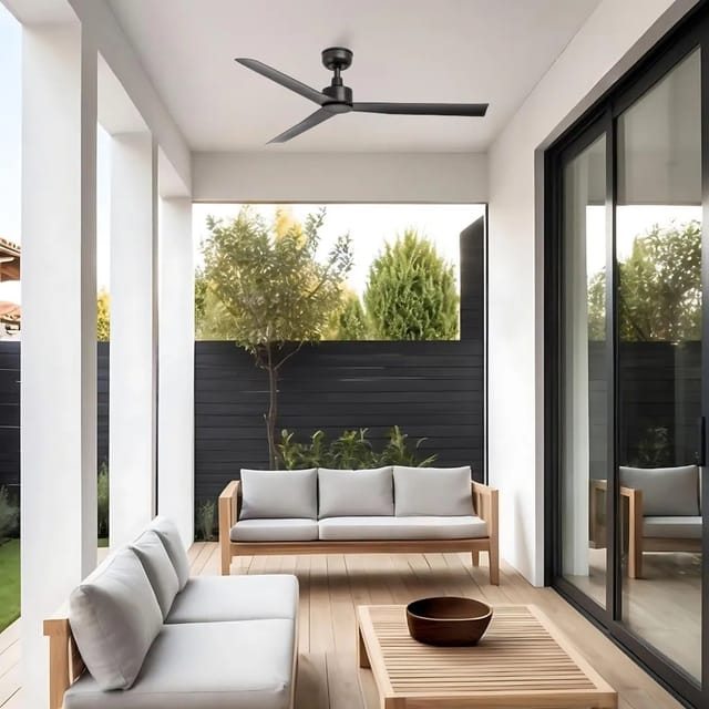 River Deckenventilator Für Den Außenbereich Braun Ø125 Wifi