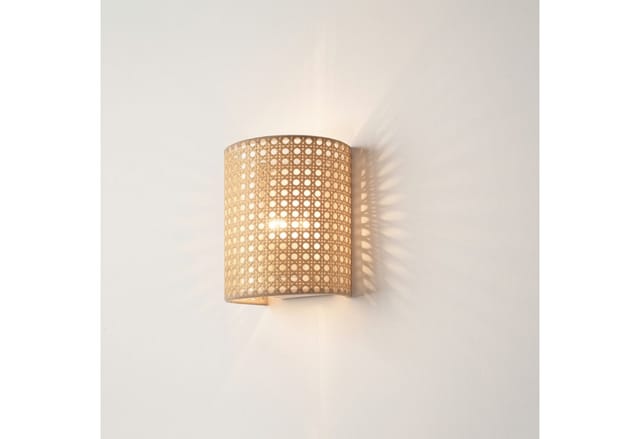 Wandleuchte Ascot Rattanoptik [lux.pro]