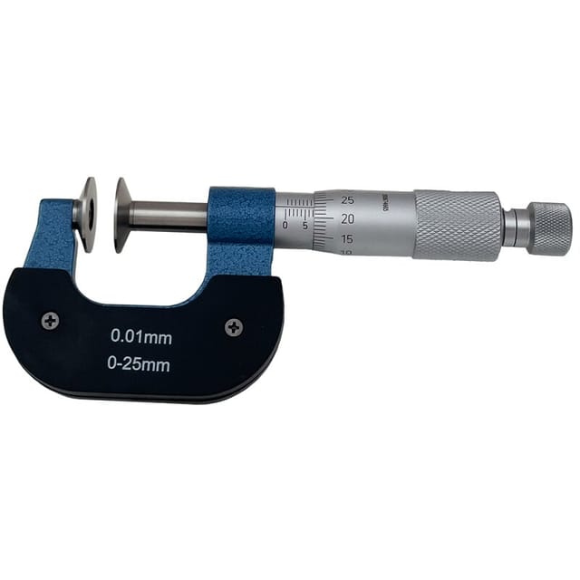 Mib - Bügelmessschraube Mit Teller 0 - 25 Mm Tellermessfläche 20 Mm