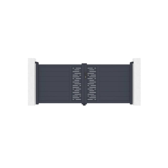 Casanoov - Drehtor 3m Arlberg H.120cm Aluminium + Tanker B700 Motorisierung