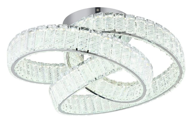 Deckenleuchte Deckenlampe Esszimmerlampe Kristalle Fernbedienung Cct Dimmer Led