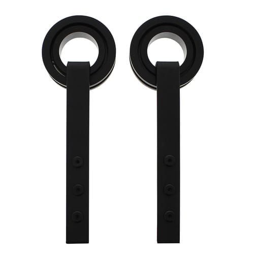 Intersteel - 2-teiliges Laufrollen-set Modern 255 Mm Schwarz