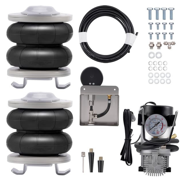 Paar Luftfederung Hinten + 12v Kompressor Kit For Fiat Ducato Rwd Fwd 1994-