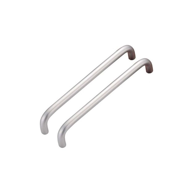 Poignées D'Armoires De Cuisine, Poignées De Porte De Cuisine, Poignées D'Armoires En Acier Inoxydable Mat, Poignées De Tiroirs De Meubles (96 Mm) / Noir Et Blanc / 2 Pièces