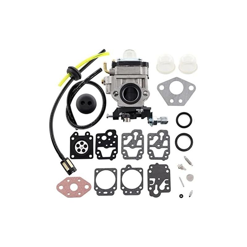 Carburateur Pour Débroussailleuse Chinoise Coupe-bordure Cg430 Cg520 Bc430 Bc520 43cc 52cc 2 Temps Moteur Outils De Jardin Carburateur Membrane Joint Réparation Kit Tuyaux & Filtre Kit