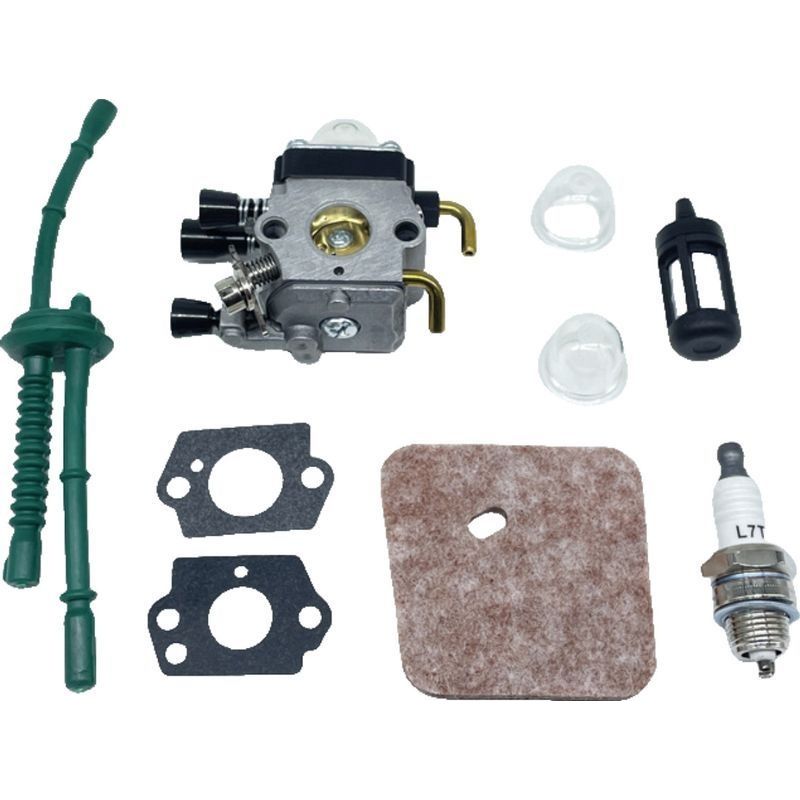 Carburateur Avec Kit De Conduite De Carburant Filtre À Air Pour Stihl Fs38 Fs45 Fs46 Fs55 Km55 Coupe-herbe Mangeur De Mauvaises Herbes