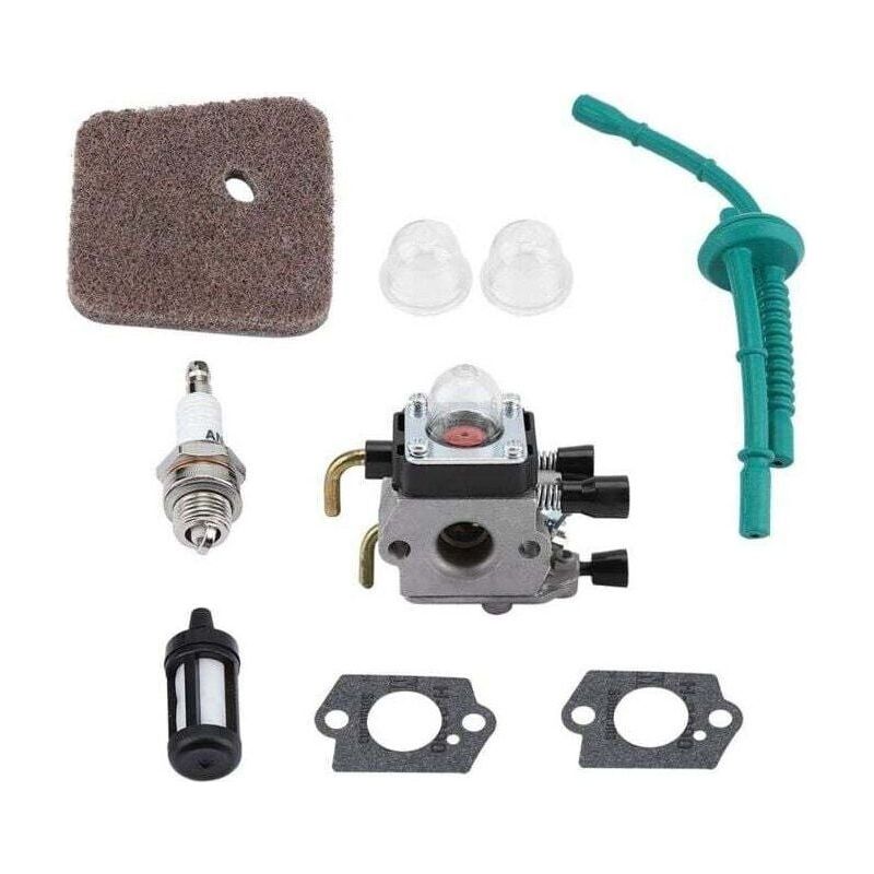Kit Carburateur Pour Stihl Fs55 Fs55r Fs55rc Fs38 Km55 Hl45 Kit Filtre À Air, Conduite De Carburant, Kit Bougie
