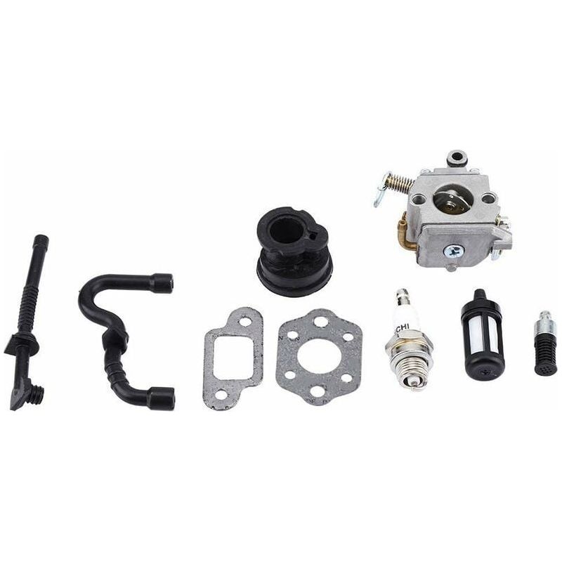 Carburateur De Compatible With Husqvarna 135 140 140e 435 435e 440 440e Jonsared Mcculloch Cs410 Cs2240 S 506450501 Et Outil De Réglage Avec Tournevis