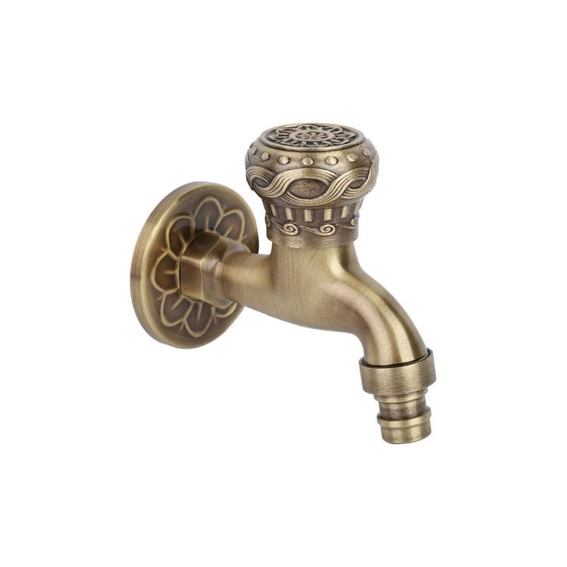 Robinet D'Eau De Première Qualité En Laiton Durable Évier De Cuisine Antique Robinet D'Eau Du Robinet De Bronze Poignée En Métal Poignée G1 / 2 Connexion