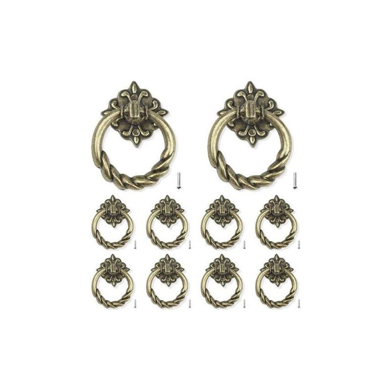 10 Pièces De Poignée De Porte Poignée De Tiroir De Porte Poignée De Tiroir Poignée D'Armoire En Bronze Pour Meubles De Cuisine Porte De Tiroir D'Armoire