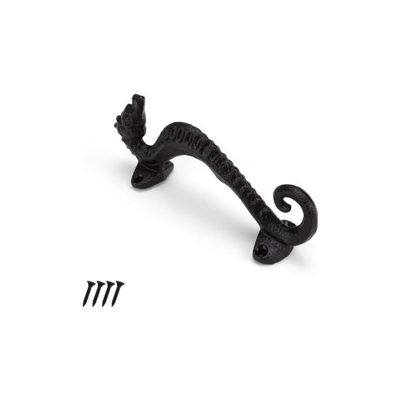 Poignee Porte Coulissante, Poignée De Porte De Grange 17 X 4 X 6,5 Cm, Poignée Porte Coulissante Avec Vis, Pour Portes De Meubles, Armoires,etc