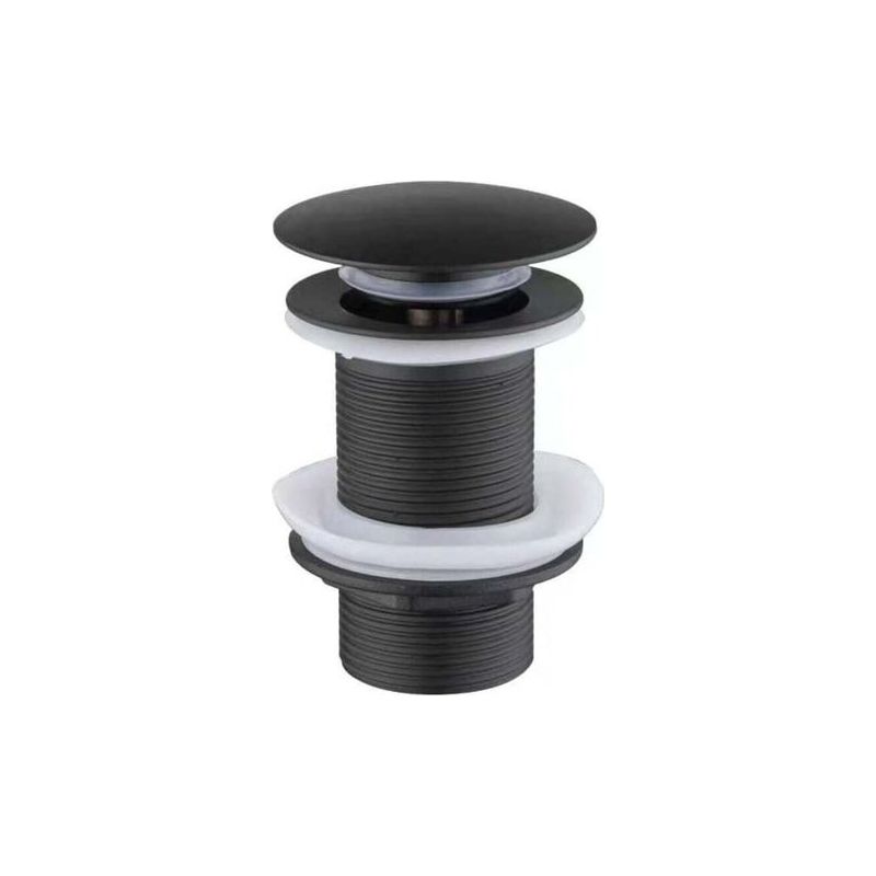 Un-fendue Bassin Évier Robinet Poussez Pop-up Cliquez Clack Maker Bouchon Stopper Sans Débordement Fait (noir)