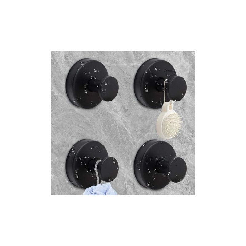 Ventouse De Salle De Bain 4 Pièces, Porte-serviettes Réutilisable, Aucun Perçage Requis, Crochets Muraux, Crochets Multi-usages Solides Pour Peignoirs Manteaux