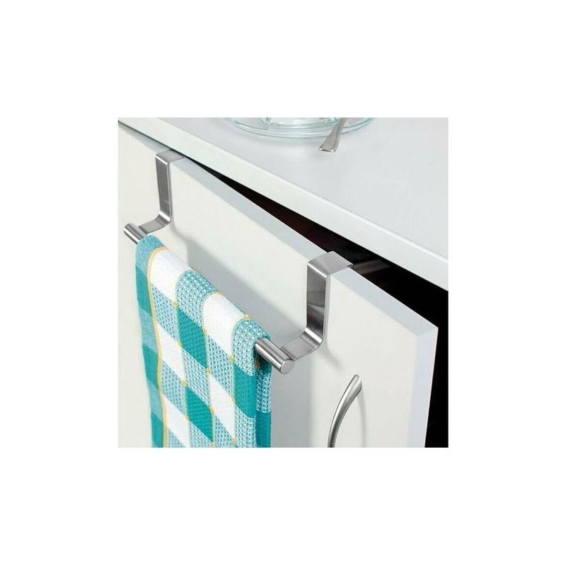 Porte Serviettes Torchons Sur Porte, Barre Acier Inox À Suspendre Sur Porte De Placard, Installation Sans Perçage
