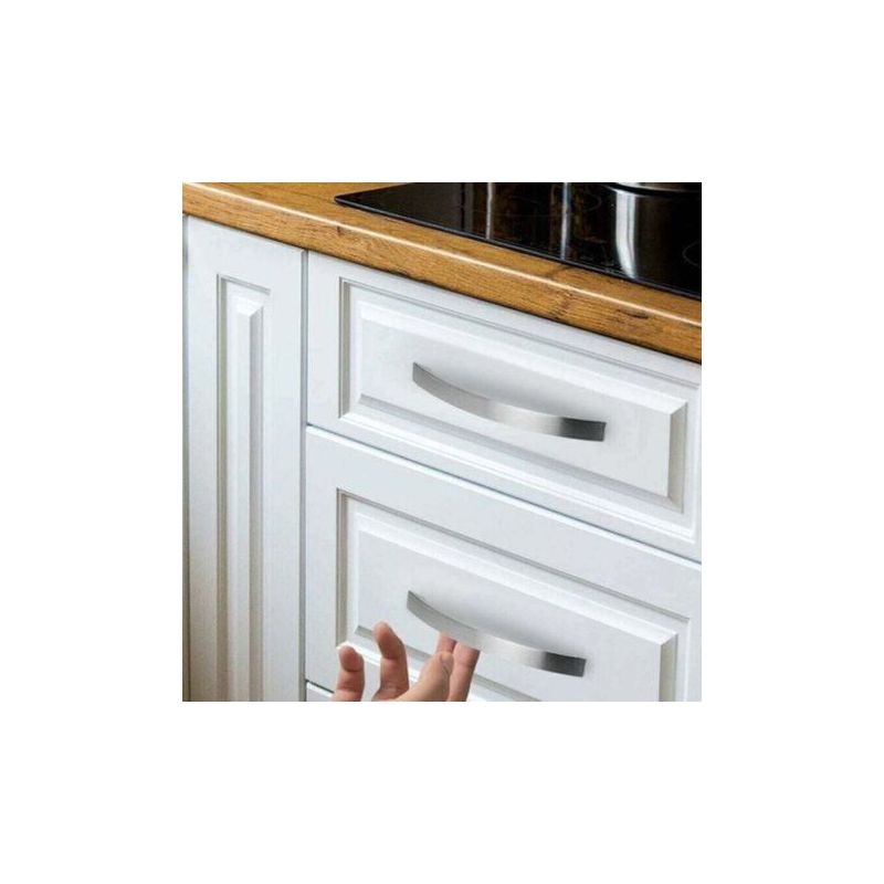 Lot De 12 Poignee De Meuble Cuisine - Chromées- Poignées De Porte Nickel Brossé Poignee De Cuisine Poignée Cuisine Inox Entraxe 96mm,