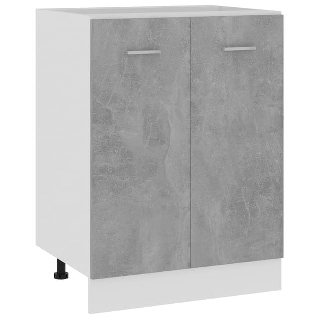 Bonnevie - Unterschrank Betongrau 60x46x81,5 Cm Holzwerkstoff Cfw700523
