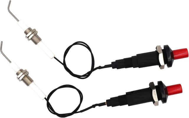 2er-pack Zünder Für Gasgrill/grill, Druckknopf-piezo-zünder Mit Universellem Keramik-zündkerzenkabel Mit Gewinde - Lablanc