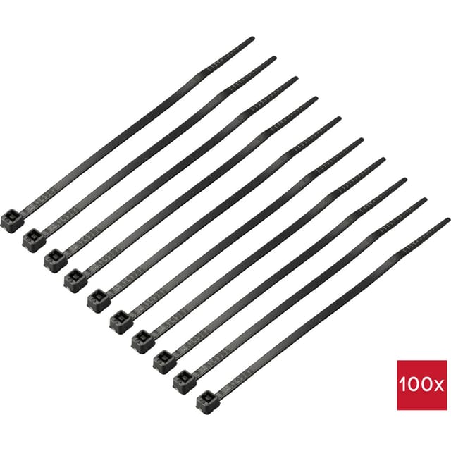 Tru Components - Tc-12533316 Kabelbinder 100 Mm 2.5 Mm Schwarz 100 St.