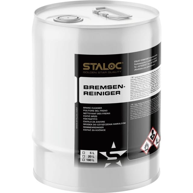 Staloc Bremsenreiniger Spray - Spezialreiniger Zur Reinigung Und Entfettung, Reinigungsmittel Für Bremsen, 20l