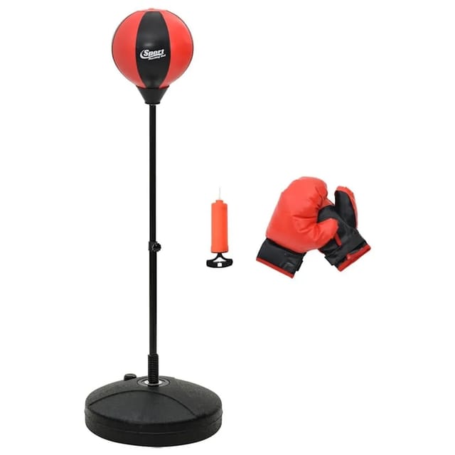 Punchingball Mit Ständer, Handschuhen & Pumpe 81-122 Cm Vidaxl490933