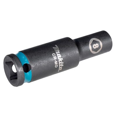 E-16259 Steckschlüssel 3/8&quot Sw8 Impact Black Lang - Makita