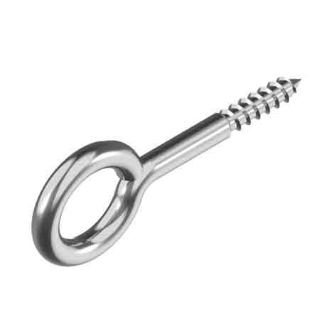 Inox-öse Mit Schraubgewinde 5x52 Mm (ø 12 Mm)