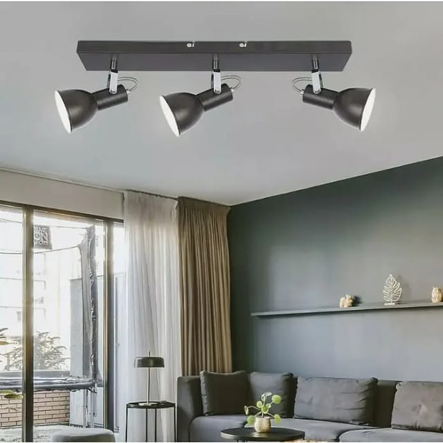 Globo Lighting - Decken Lampe Leuchte Metall Braun Gold Spots Beweglich Wohn Ess Schlaf Zimmer