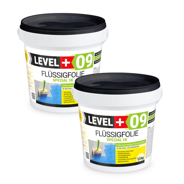Level+ - Level+ Flüssigfolie Abdichtung Dichtfolie Flexibel L+09 - 3kg