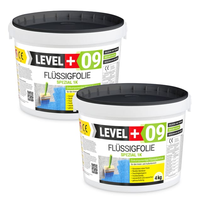 Level+ - Level+ Flüssigfolie Abdichtung Dichtfolie Flexibel L+09 - 8kg