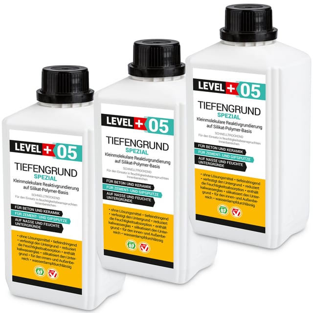 Level+ Tiefengrund Spezial Mit Kaliwasserglas Silikat L+05 - 3l