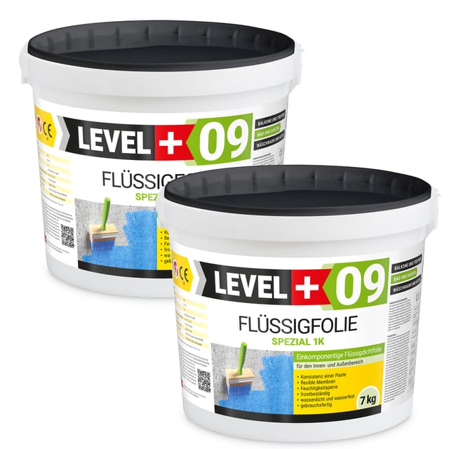 Level+ - Level+ Flüssigfolie Abdichtung Dichtfolie Flexibel L+09 - 14kg
