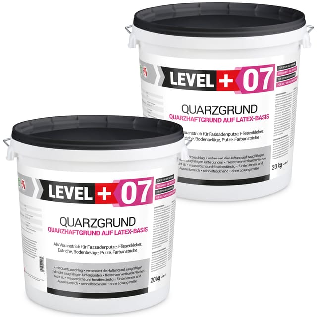 Level+ - Level+ Quarzgrund Grundierung Putzhaftgrund Holz Osb L+07 - 40kg