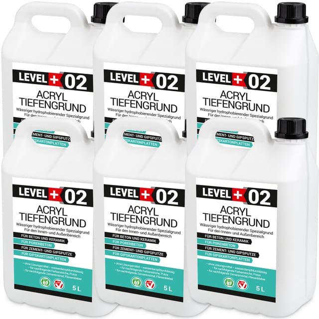 Level+ - Level+ Acryl Tiefengrund Grundierung Zement Gipsputz L+02 - 30l