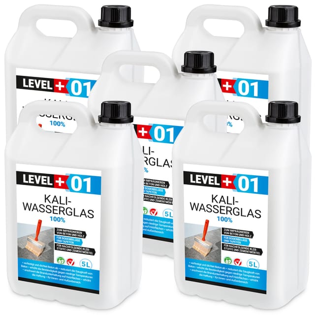 Level+ Kaliwasserglas Unverdünnt Grundierung L+01 - 25l