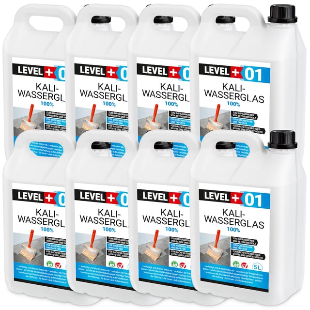 Level+ Kaliwasserglas Unverdünnt Grundierung L+01 - 40l