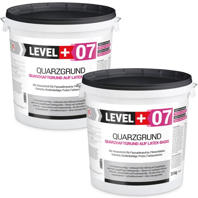 Level+ - Level+ Quarzgrund Grundierung Putzhaftgrund Holz Osb L+07 - 50kg