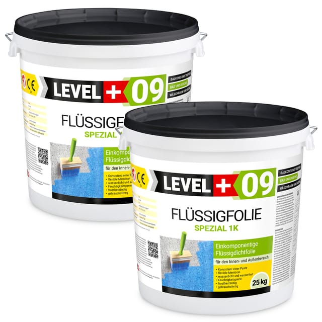 Level+ - Level+ Flüssigfolie Abdichtung Dichtfolie Flexibel L+09 - 50kg