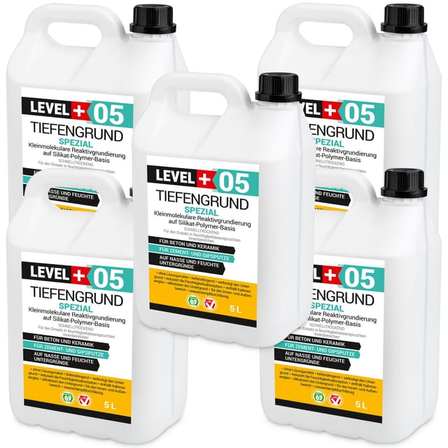 Level+ Tiefengrund Spezial Mit Kaliwasserglas Silikat L+05 - 25l