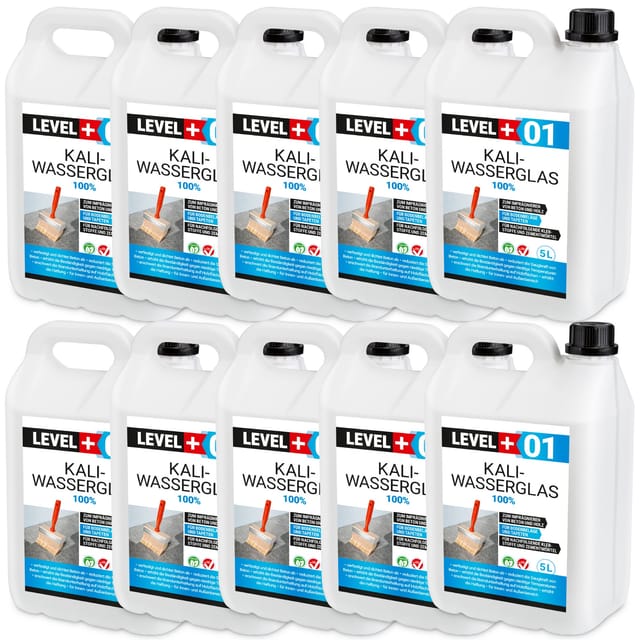 Level+ Kaliwasserglas Unverdünnt Grundierung L+01 - 50l