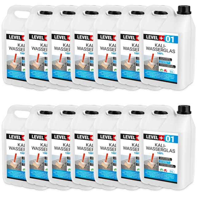 Level+ Kaliwasserglas Unverdünnt Grundierung L+01 - 70l