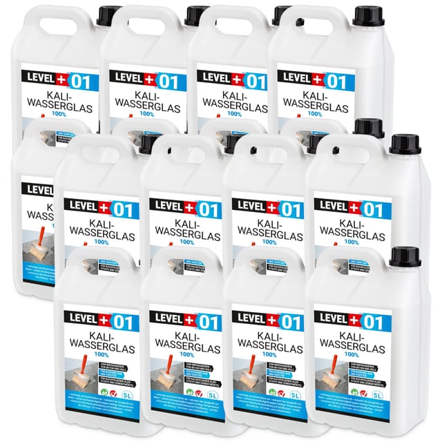 Level+ Kaliwasserglas Unverdünnt Grundierung L+01 - 80l