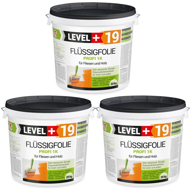 Level+ Flüssigfolie Dichtfolie Abdichtung Holz L+19 - 60kg
